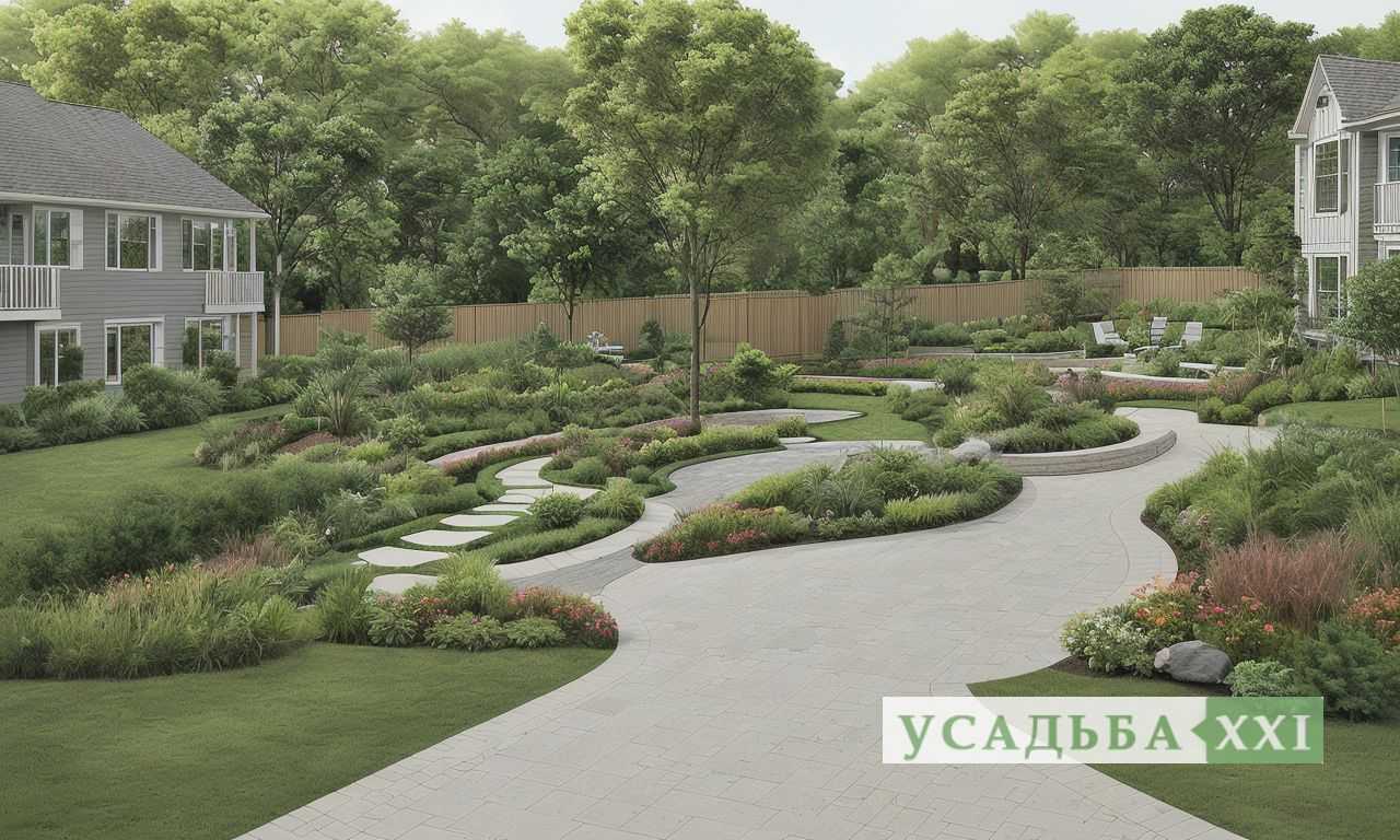 Идеи для теневого сада с разной текстурой