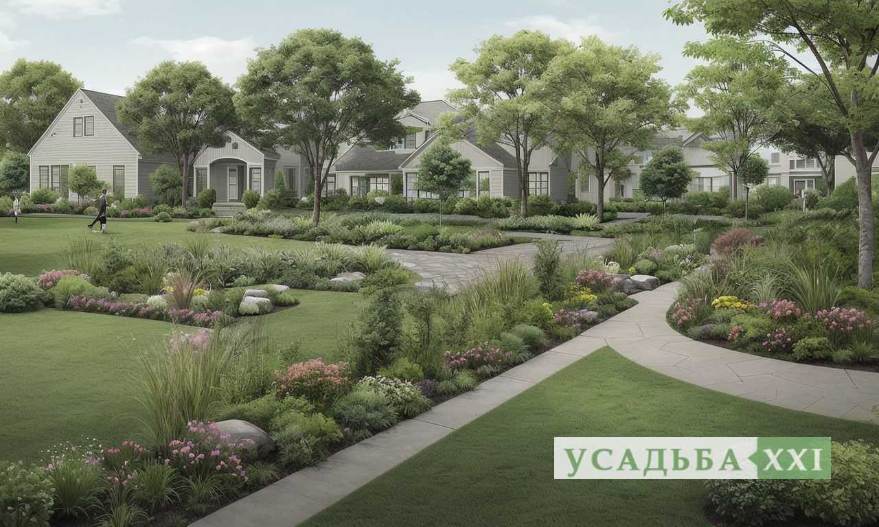 Выбор основных элементов для симметричного ландшафта