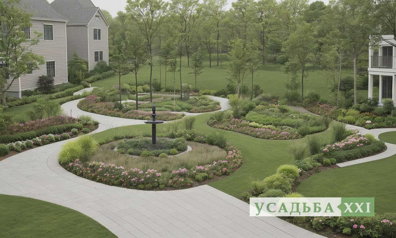 Пушистая листва на переднем плане