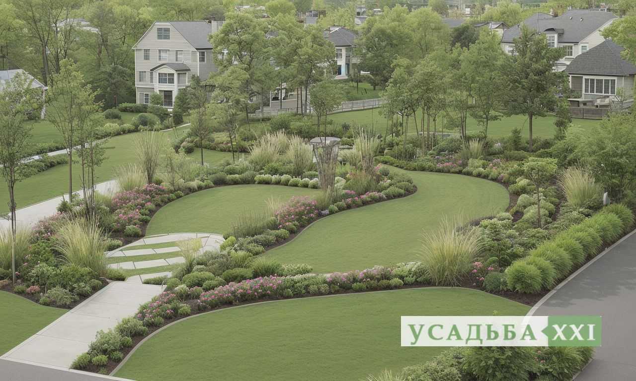 Как правильно сочетать красный сад с другими элементами внешнего дизайна