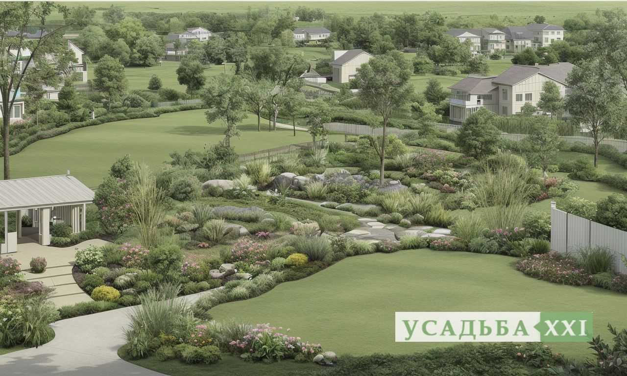 Рыбки и флора в садовом пруду