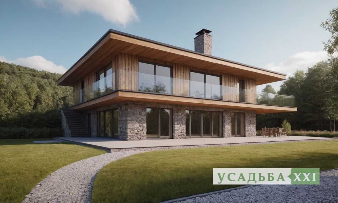 Отделка фасада под бетон — индустриальный стиль