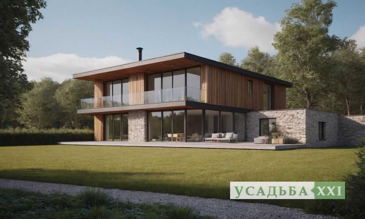 Фасад с декоративной штукатуркой и защитой от ультрафиолета