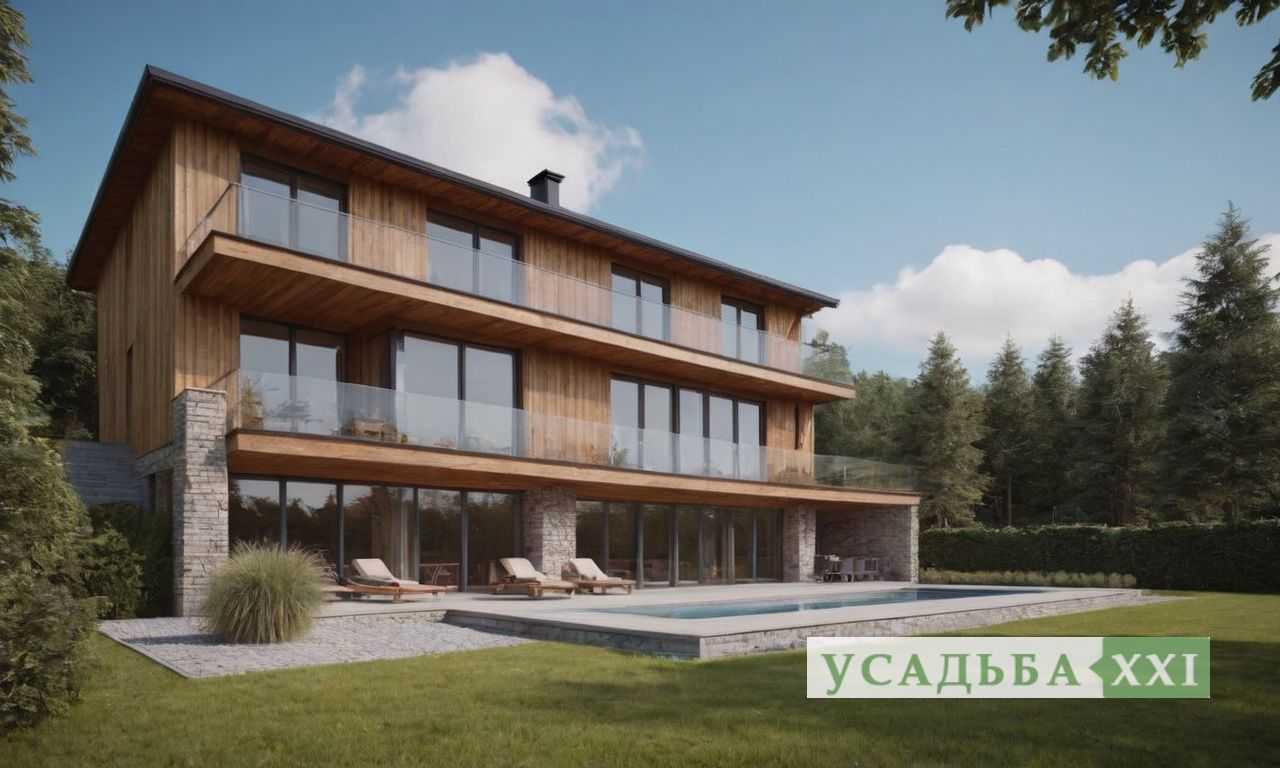 Монтаж фасада с комбинированными панелями и стеклянными вставками