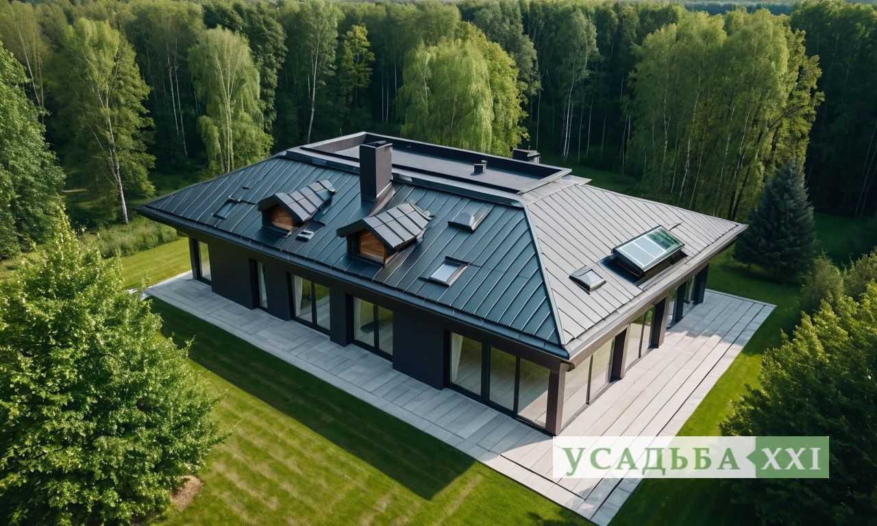 Установка водостоков для крыш с мансардой