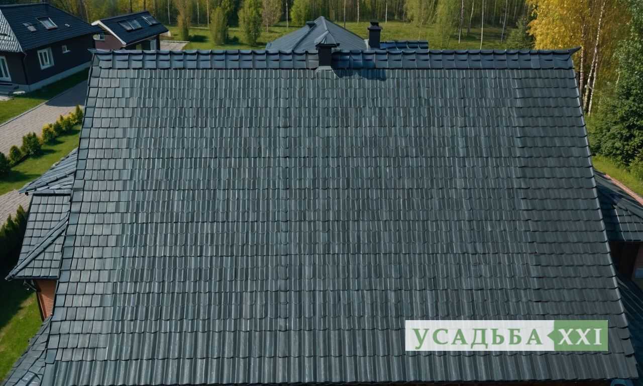 Ремонт крыши с частичной заменой металлочерепицы