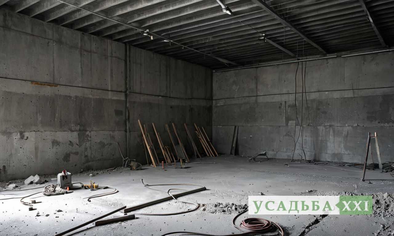 Подготовка основания и укладка армирующей сетки