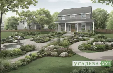 Минимализм в сочетании с декоративными растениями