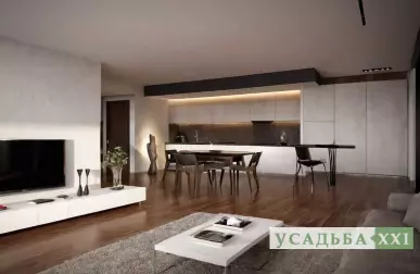 Интерьер загородного дома в минимализме