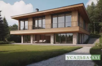 Фасад с декоративной штукатуркой и защитным покрытием