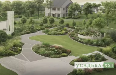 Эффект омбре в садовом дизайне