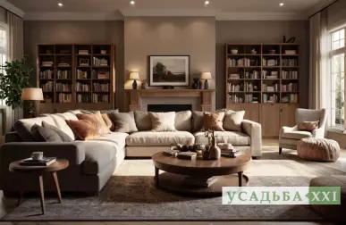 Мебель для гостиной с подсветкой: уют и акценты