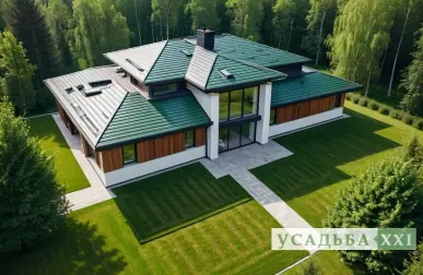 Ремонт кровли на крыше с большим уклоном