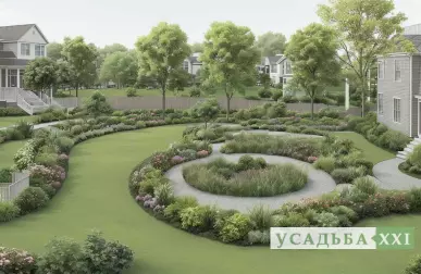 Создание композиционного центра участка