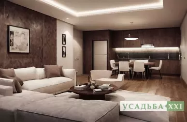 Интерьер с отдельной столовой зоной