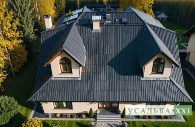 Установка водосточных систем на кровлях с разным уровнем