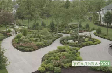 Смешение листвы разных форм и размеров